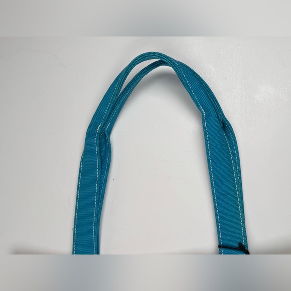 Guess Canvas‎ Turqouise Beach Tote Bag Embroidered Y2K Vtg (NWT) - Picture 12 of 13